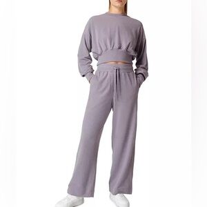 Serene Luxe Fleece Wide Leg Pants